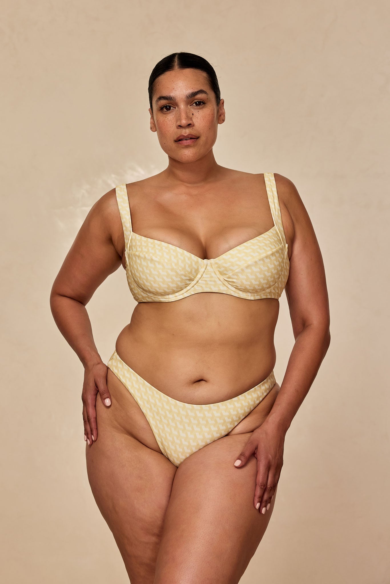 Monday Swimwear TAMARAMA BOTTOM - IVORY GEO
