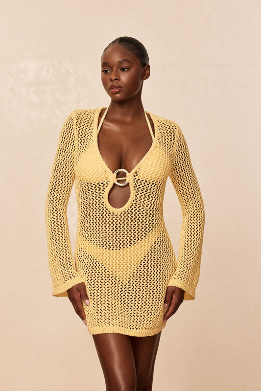 Monday Swimwear MONTEGO MINI DRESS - HONEY PETIT CROCHET