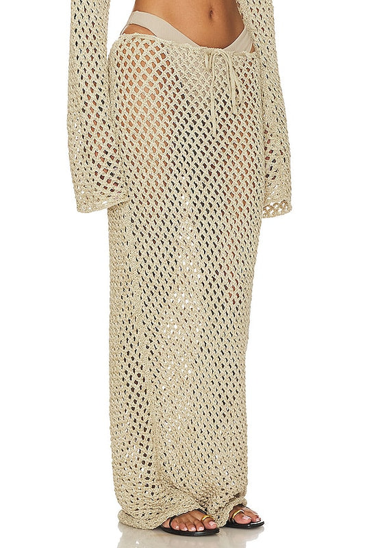 Bananhot Magen Knit Maxi Skirt