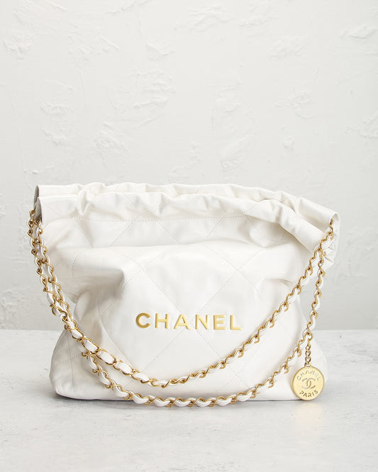 Chanel Calfskin Small 22 Hobo Bag
