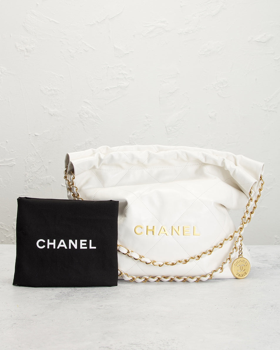 Chanel Calfskin Small 22 Hobo Bag