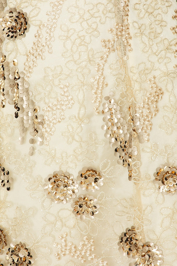 For Love & Lemons Opal Mini Dress in Gold