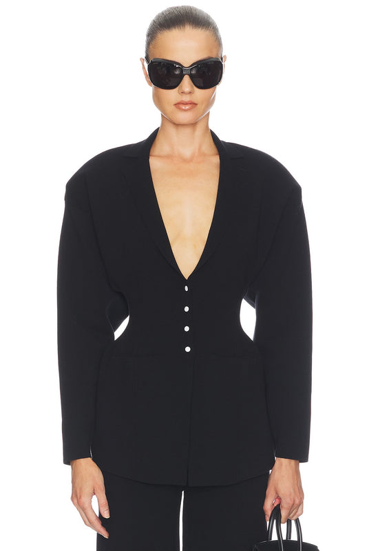 Helsa Louisse Structured Blazer in Black