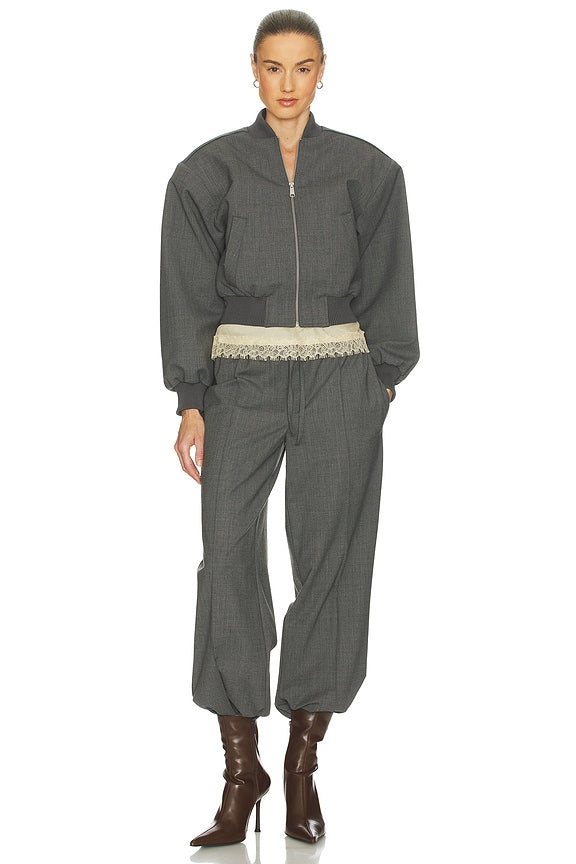 Helsa Wool Blend Bomber Jacket
