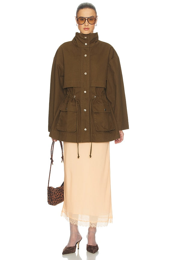Helsa Garment Washed Utility Jacket