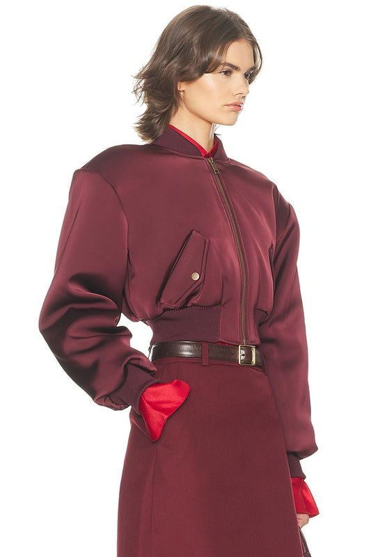 Helsa The Satin Puff Bomber