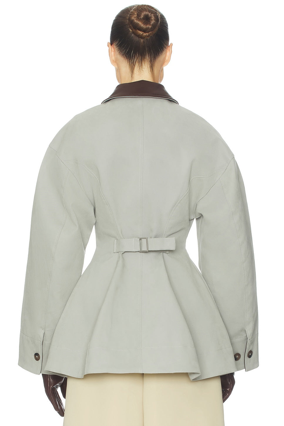 Helsa The Lady Hunting Jacket With Faux Leather Collar