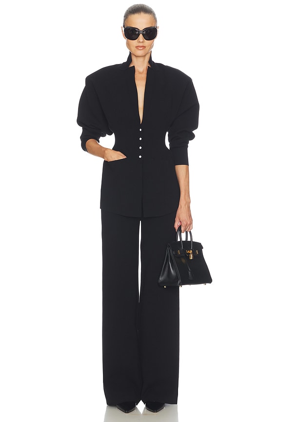 Helsa Louisse Knit Pant in Black