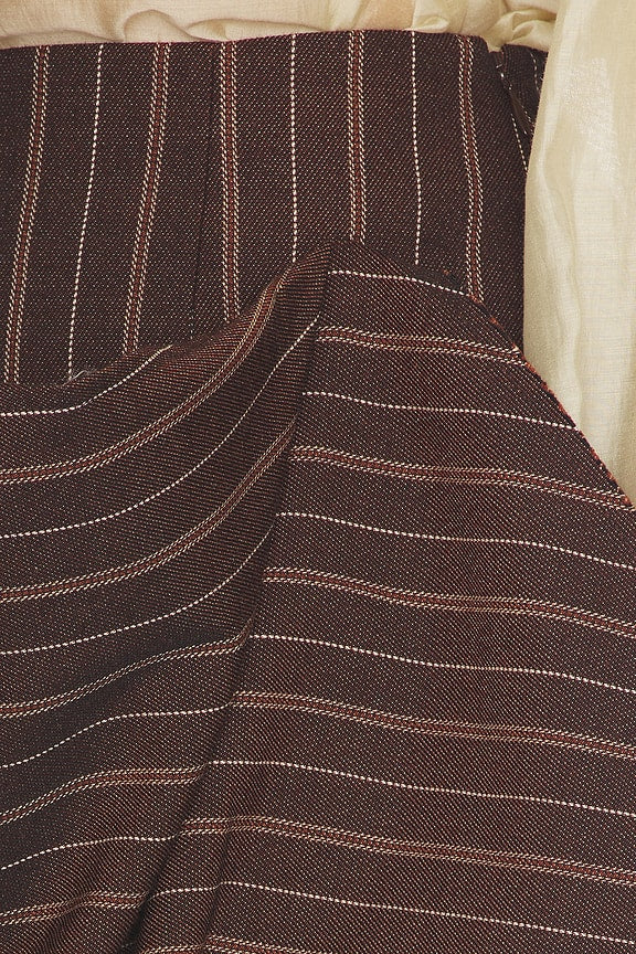 Helsa Stripe Twill Blanket Skirt