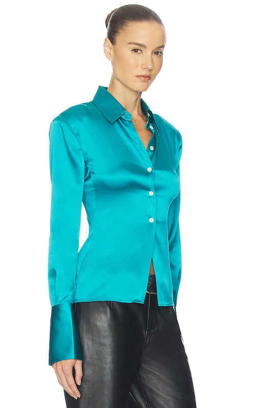 Helsa The Silk Charmeuse Shirt