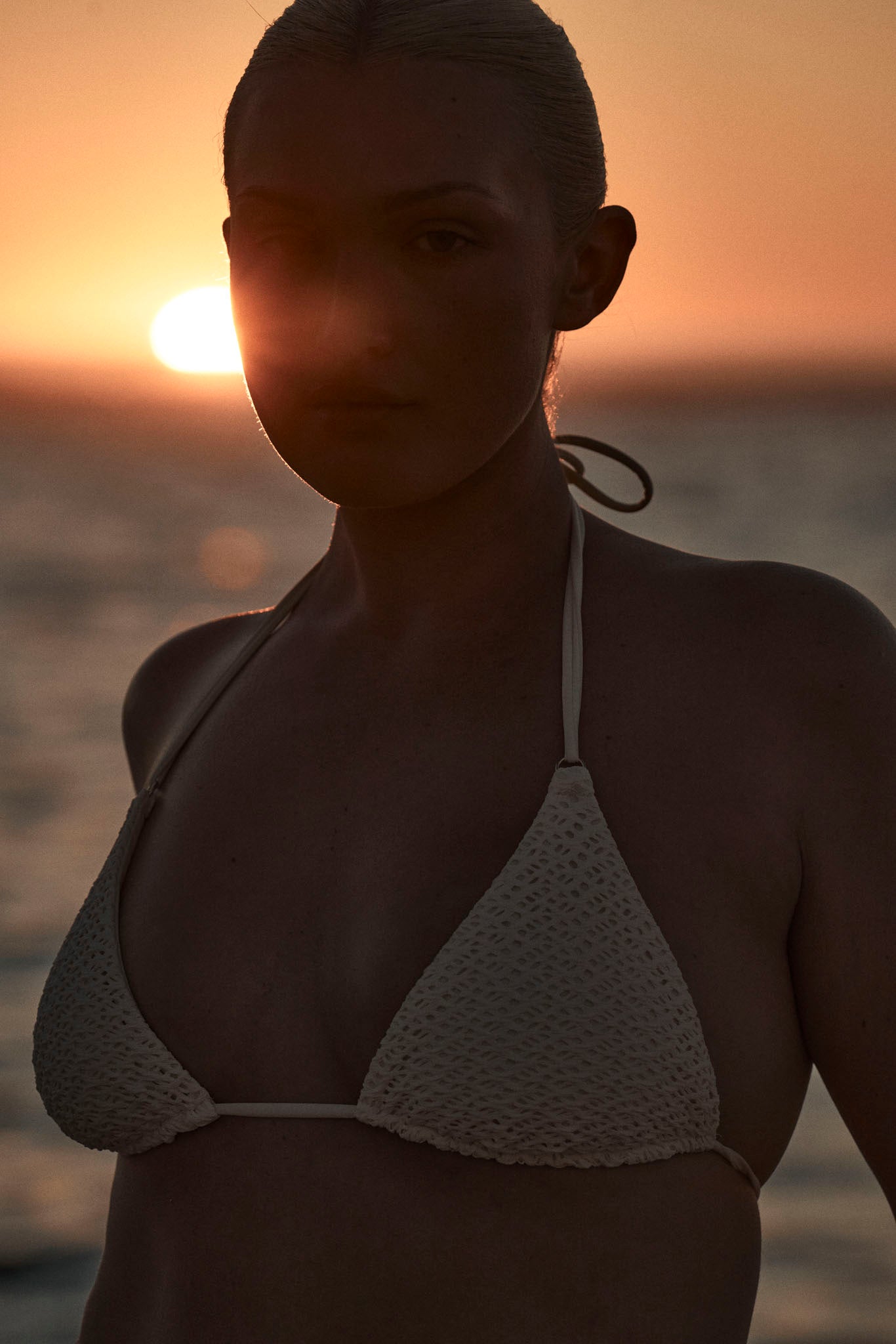 Monday Swimwear HANALEI TOP - IVORY CROCHET