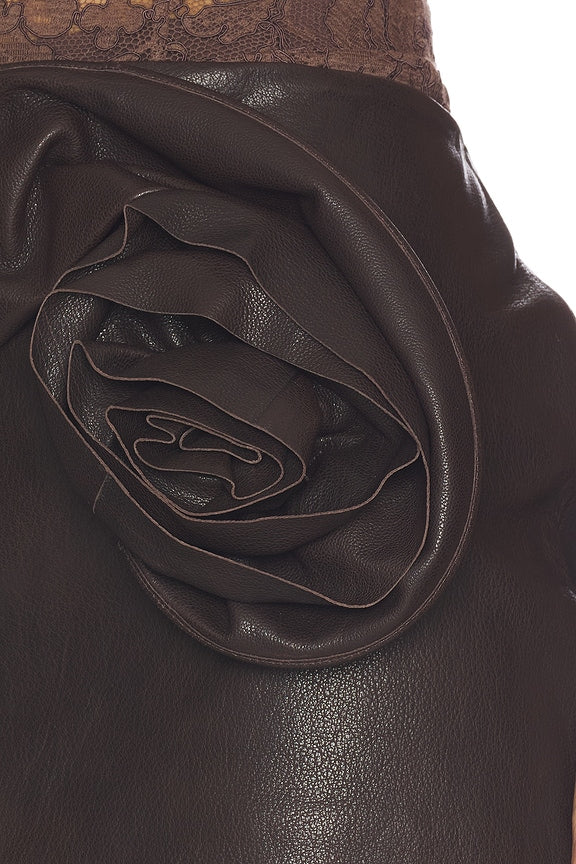 Magda Butrym Leather Mini Skirt