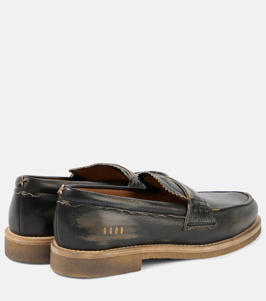 Golden Goose Jerry leather penny loafers