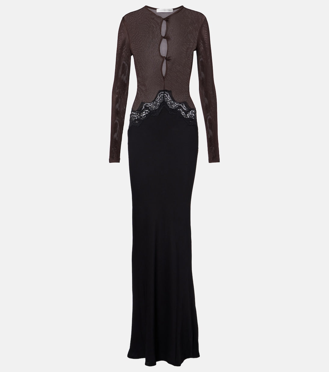 Christopher Esber Cutout lace-trimmed jersey gown