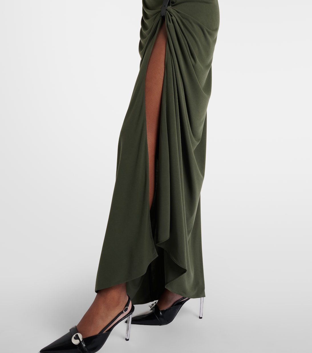Coperni Suspended draped jersey gown