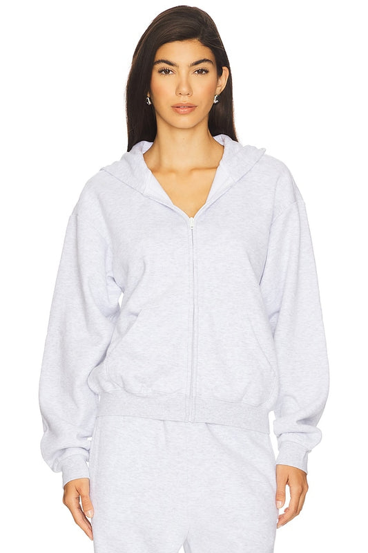 Skims Cotton Fleece Classic Zip-up Hoodie