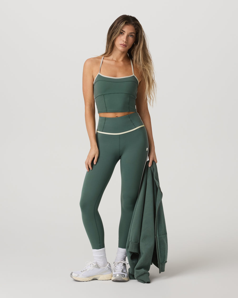 Vuori AllTheFeels Corset Tank Agate Green