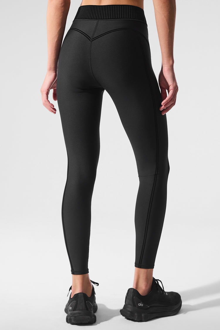Alo Yoga Airlift High-Waist 7/8 Line Up Legging Black