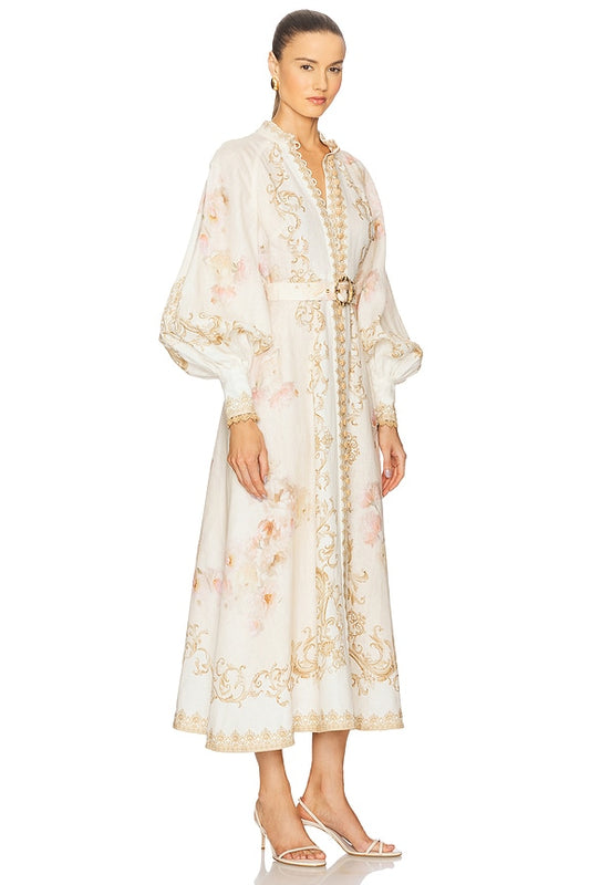 Zimmermann Buttoned Midi Dress