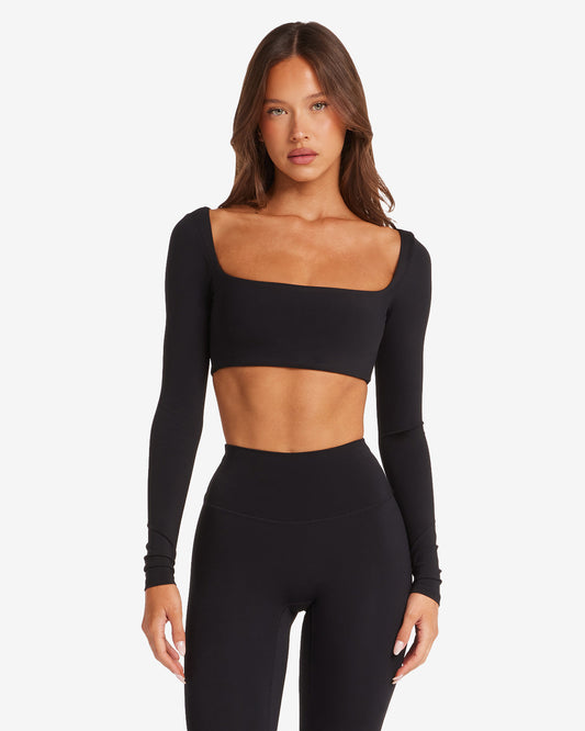 CSB Freedom Scoop Long Sleeve Crop
