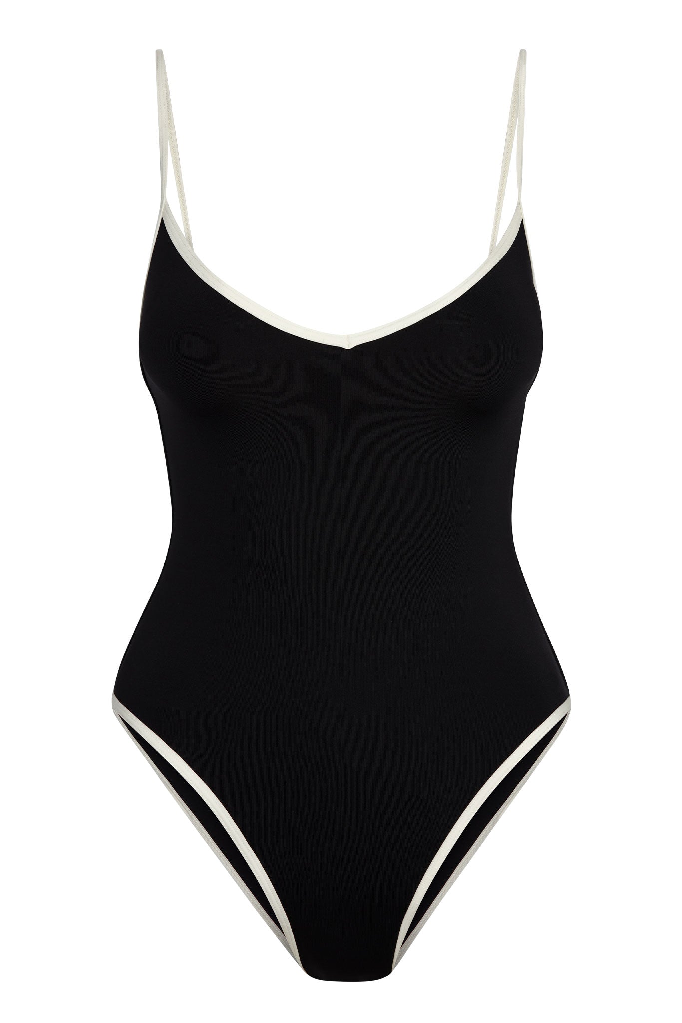 Monday Swimwear RAVELLO ONE PIECE - BLACK/IVORY