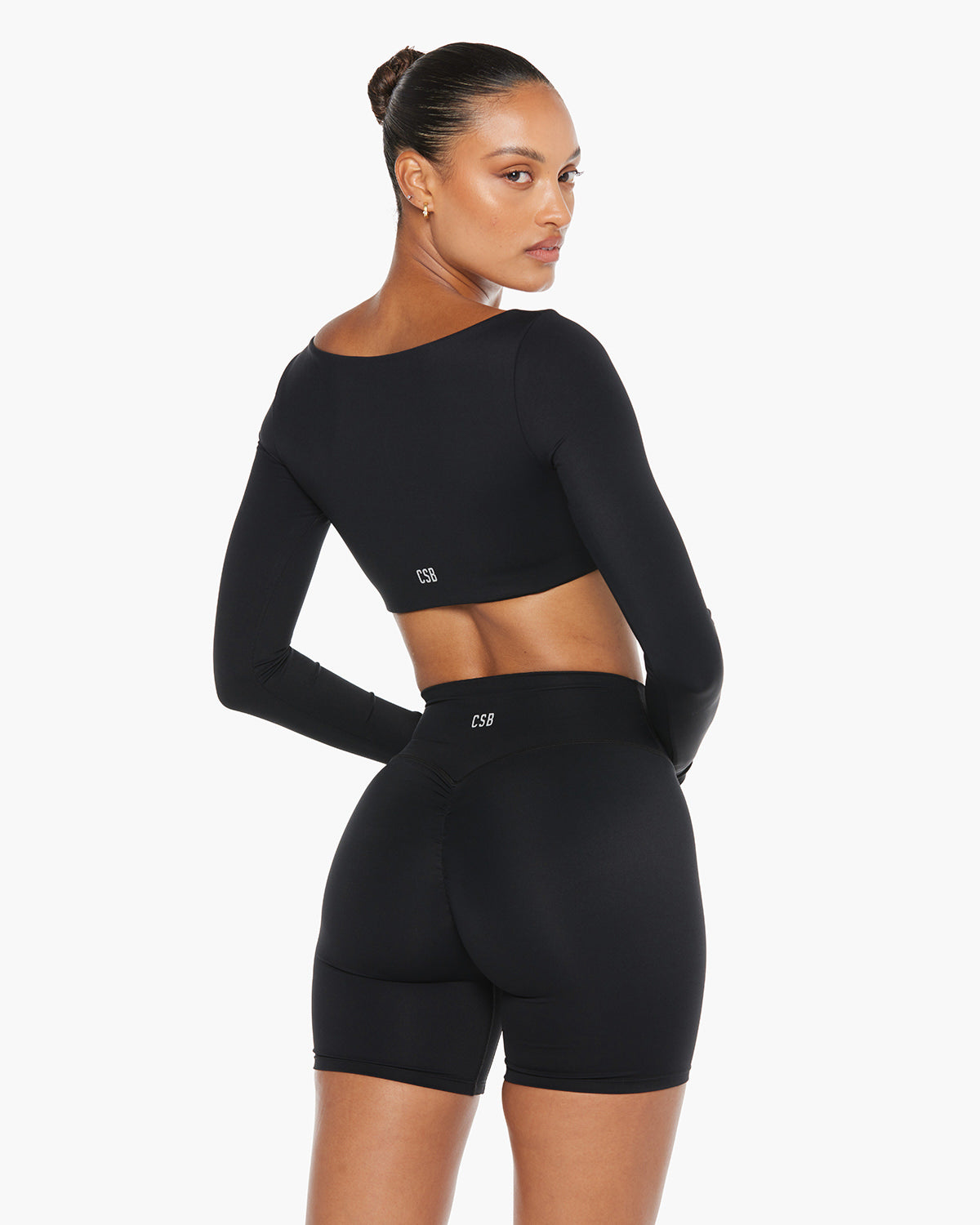 CSB Freedom Scoop Long Sleeve Crop