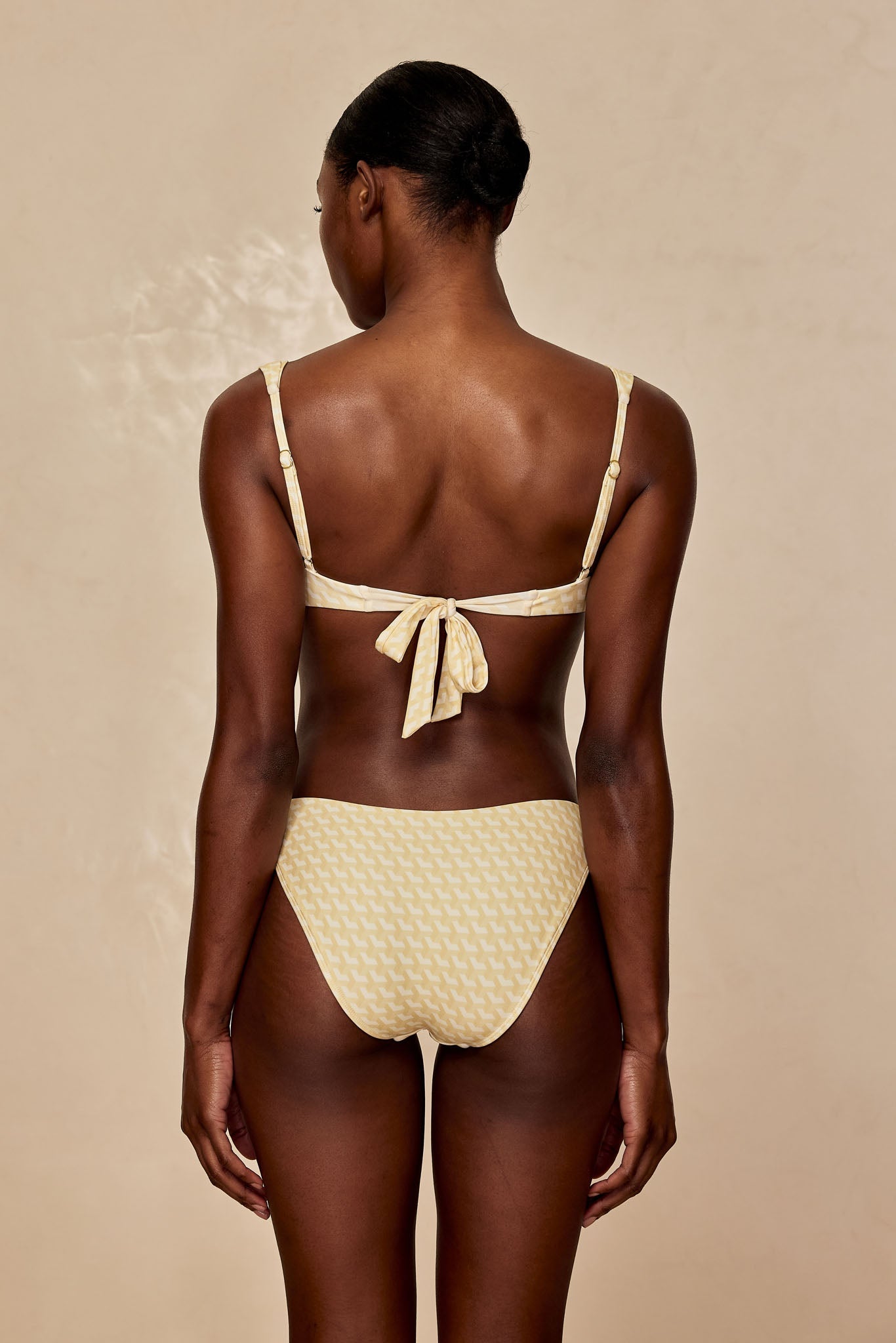 Monday Swimwear ALA ROJA TOP - IVORY GEO