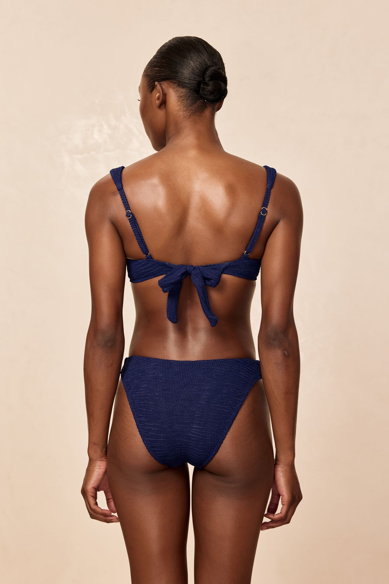 Monday Swimwear CLOVELLY TOP - MIDNIGHT CRINKLE