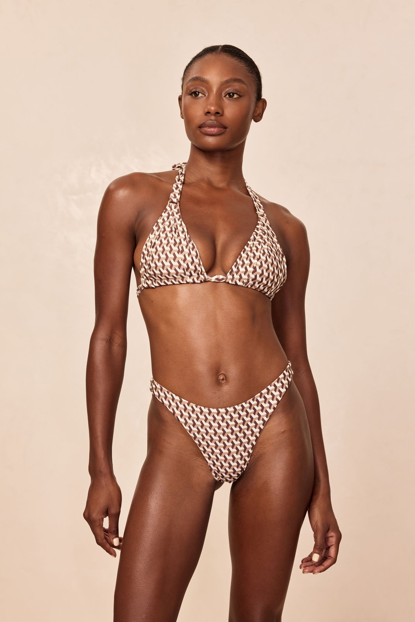 Monday Swimwear TAMARAMA BOTTOM - HUSK GEO