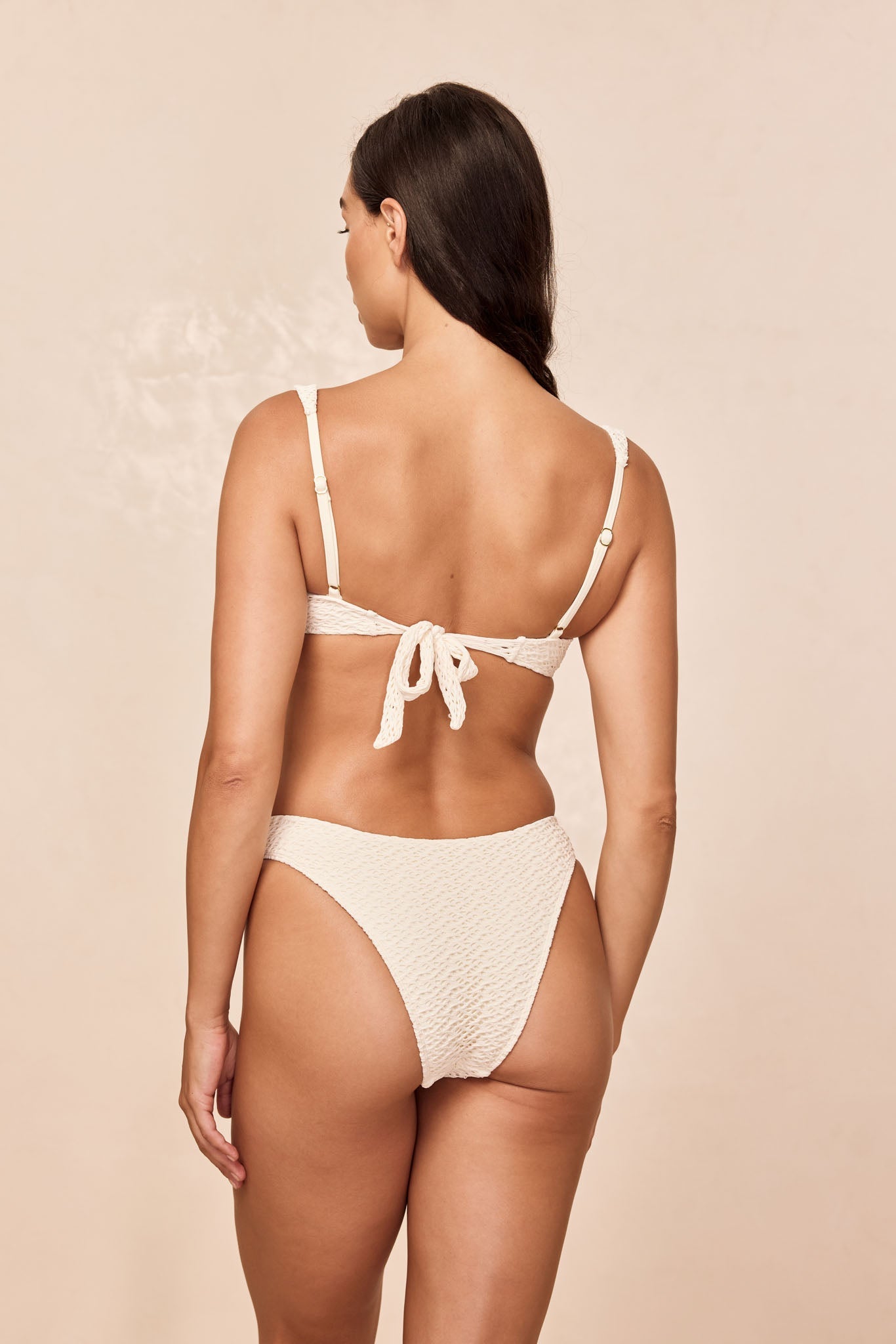 Monday Swimwear CLOVELLY TOP - IVORY CROCHET