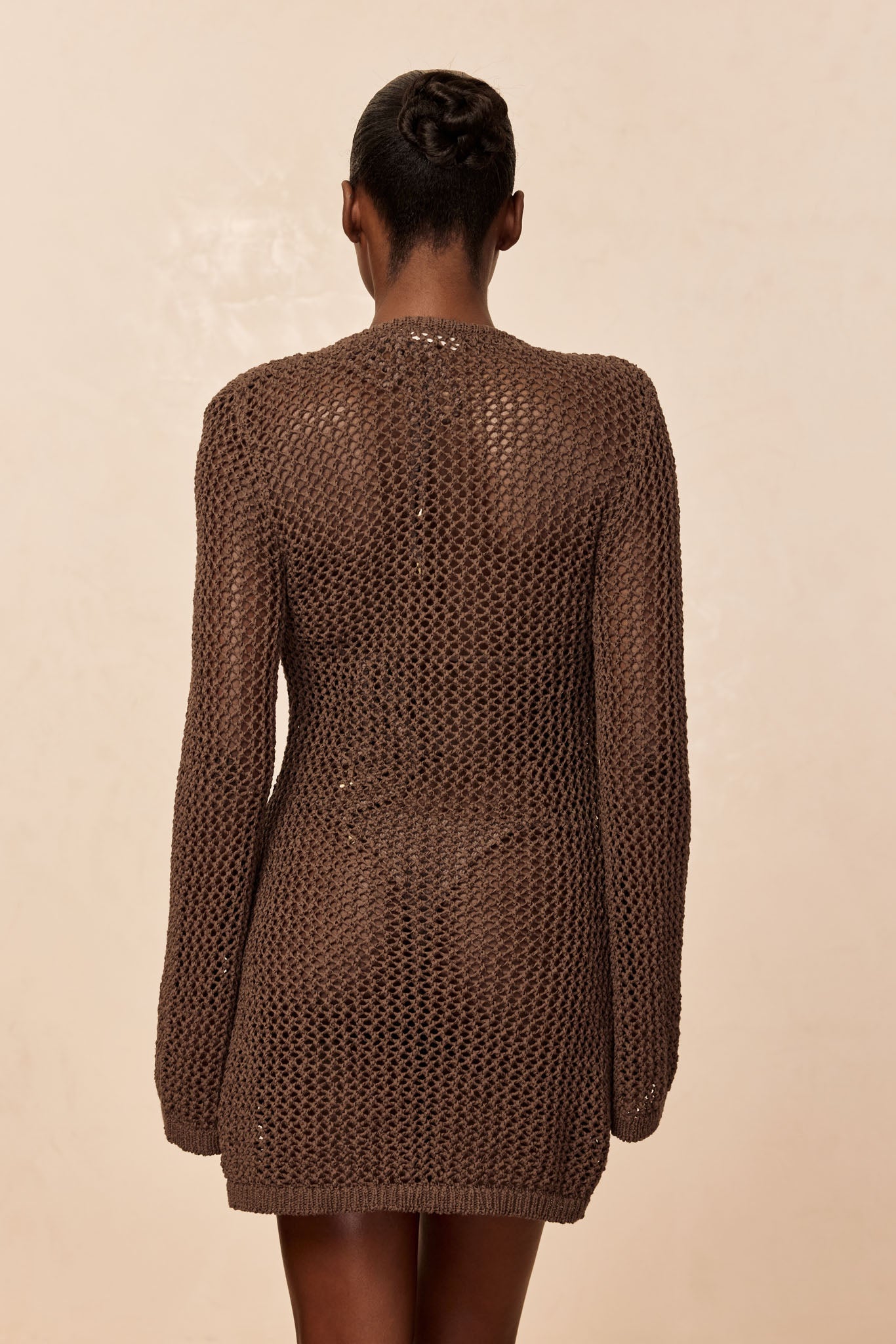Monday Swimwear MONTEGO MINI DRESS - STONE PETIT CROCHET