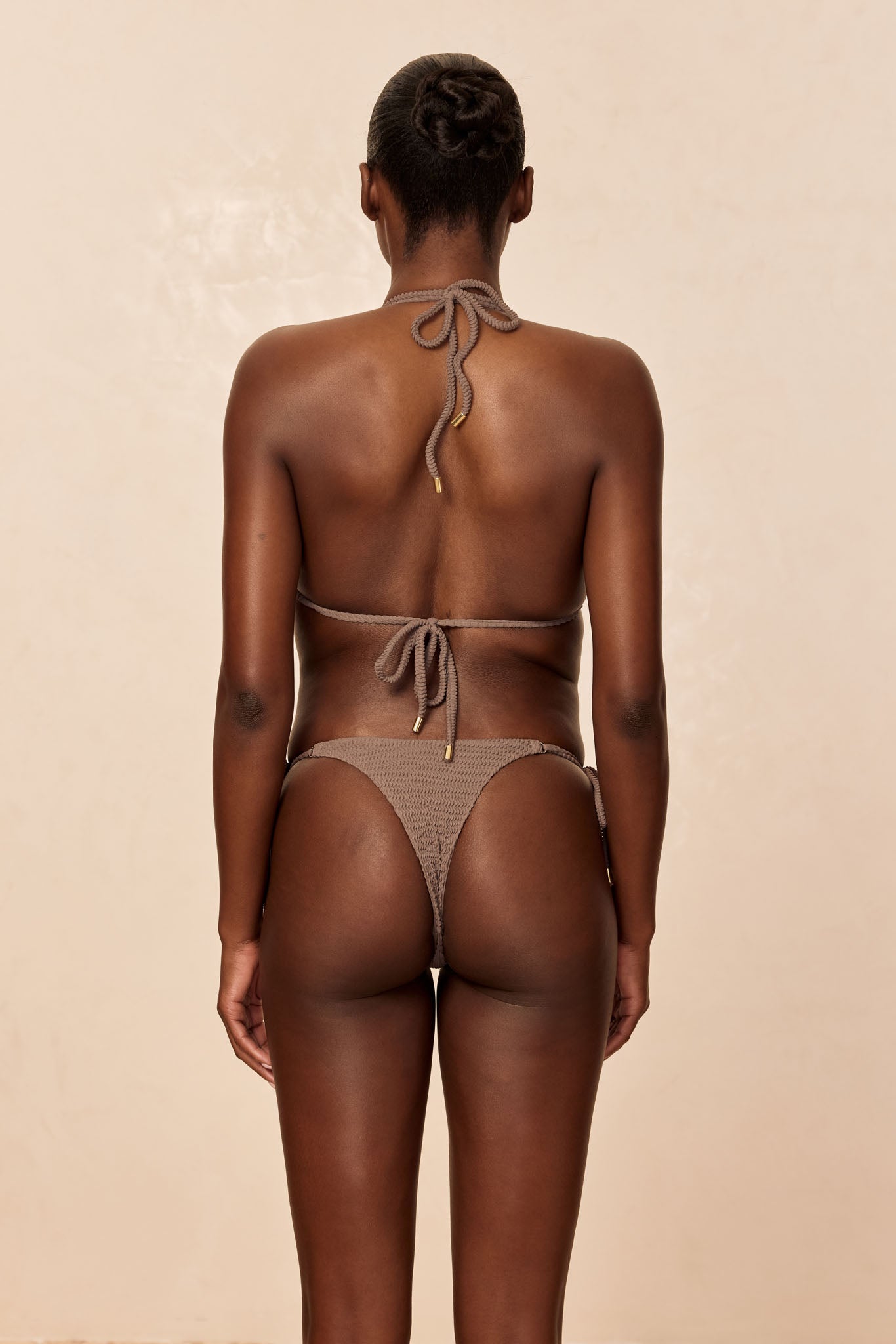 Monday Swimwear HANALEI TOP - STONE CRINKLE