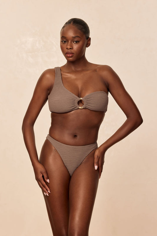 Monday Swimwear TAMARAMA BOTTOM - STONE CRINKLE