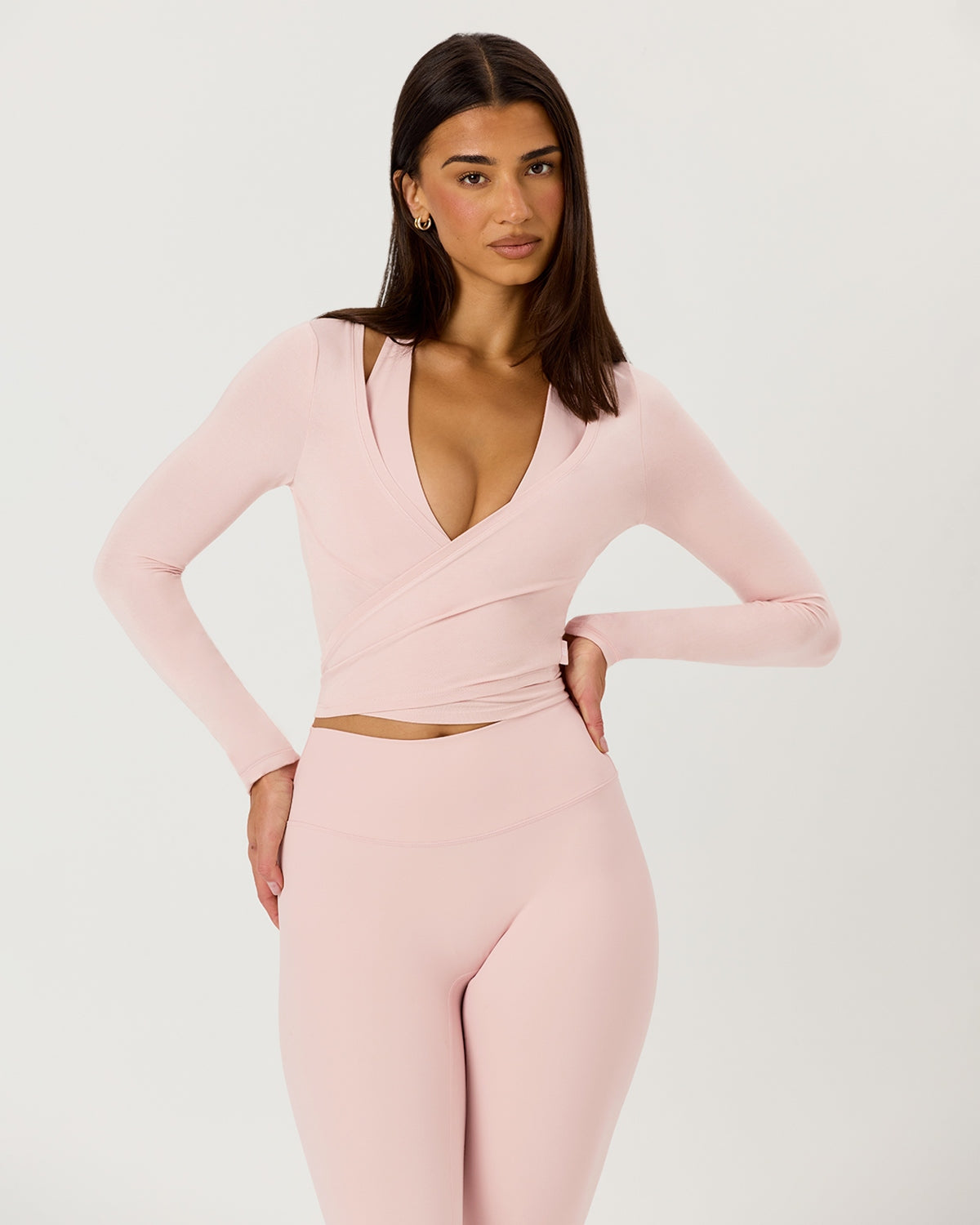 CSB Ballet Wrap Top Blush