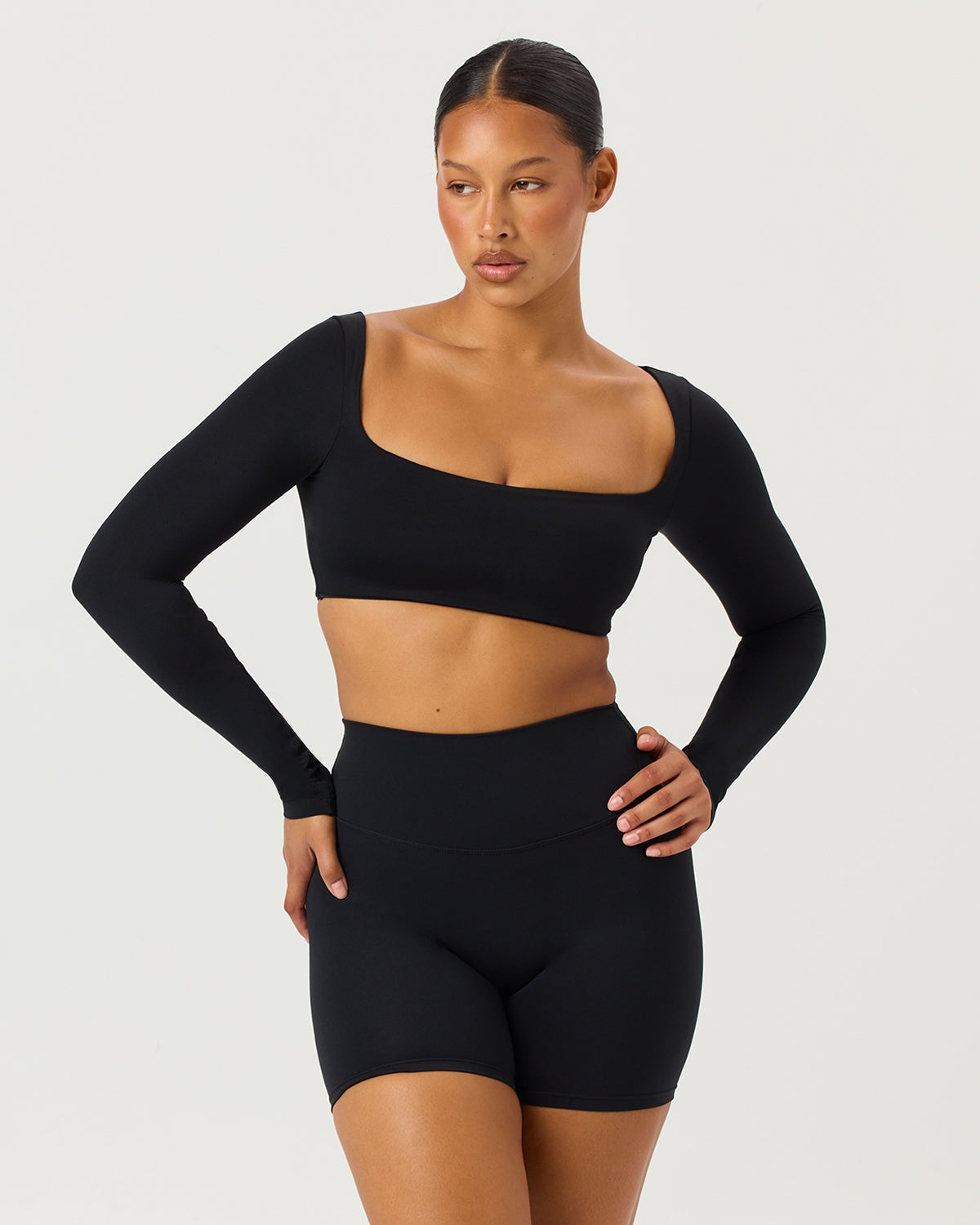 CSB Freedom Scoop Long Sleeve Crop