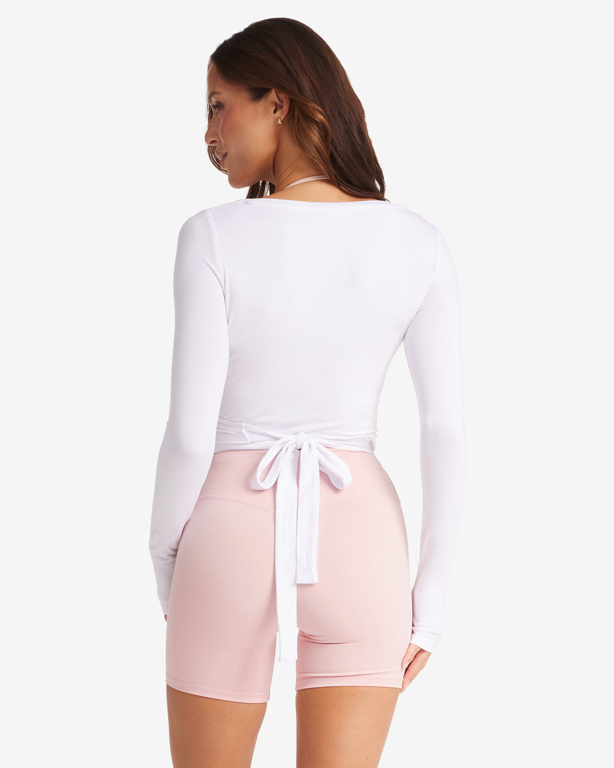 CSB Ballet Wrap Top White