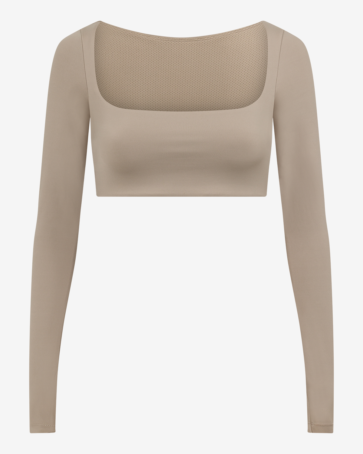 CSB Freedom Scoop Long Sleeve Crop Almond