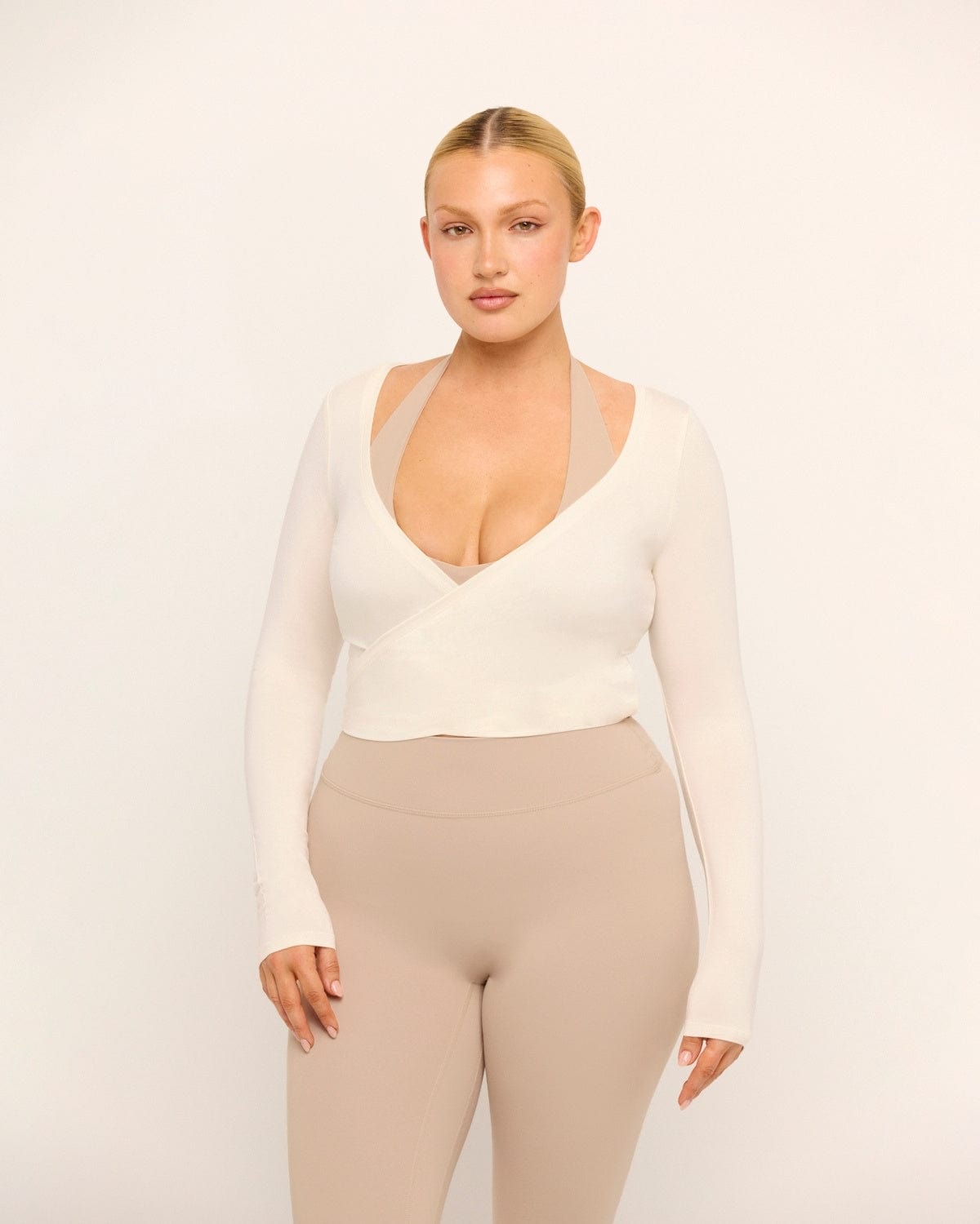 CSB Ballet Wrap Top Vanilla