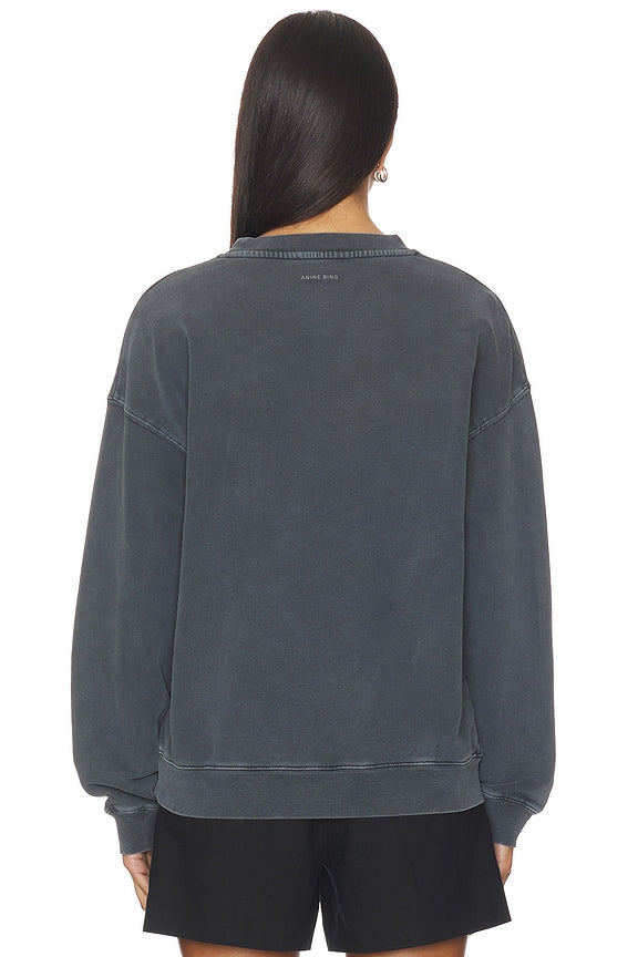 Anine Bing Spencer Leopard Sweatshirt