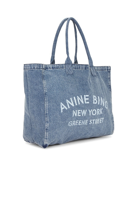Anine Bing Leo Canvas Tote
