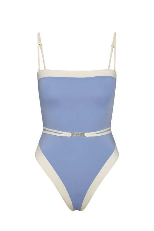 Monday Swimwear MIAMI ONE PIECE - AZURE/IVORY