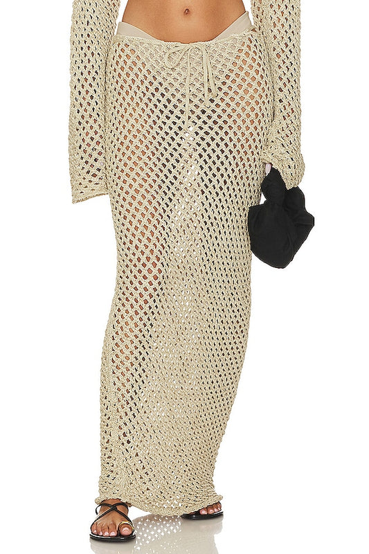 Bananhot Magen Knit Maxi Skirt