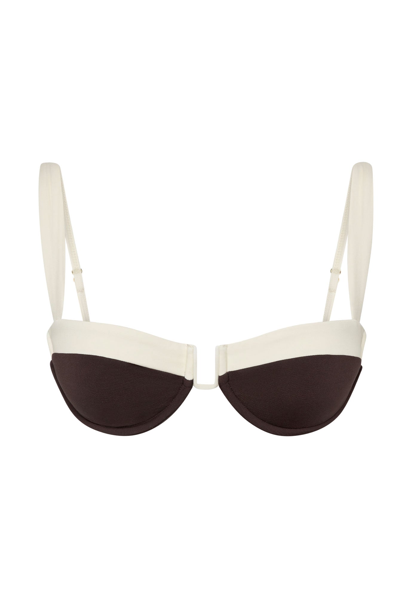 Monday Swimwear ALA ROJA TOP - ESPRESSO/IVORY
