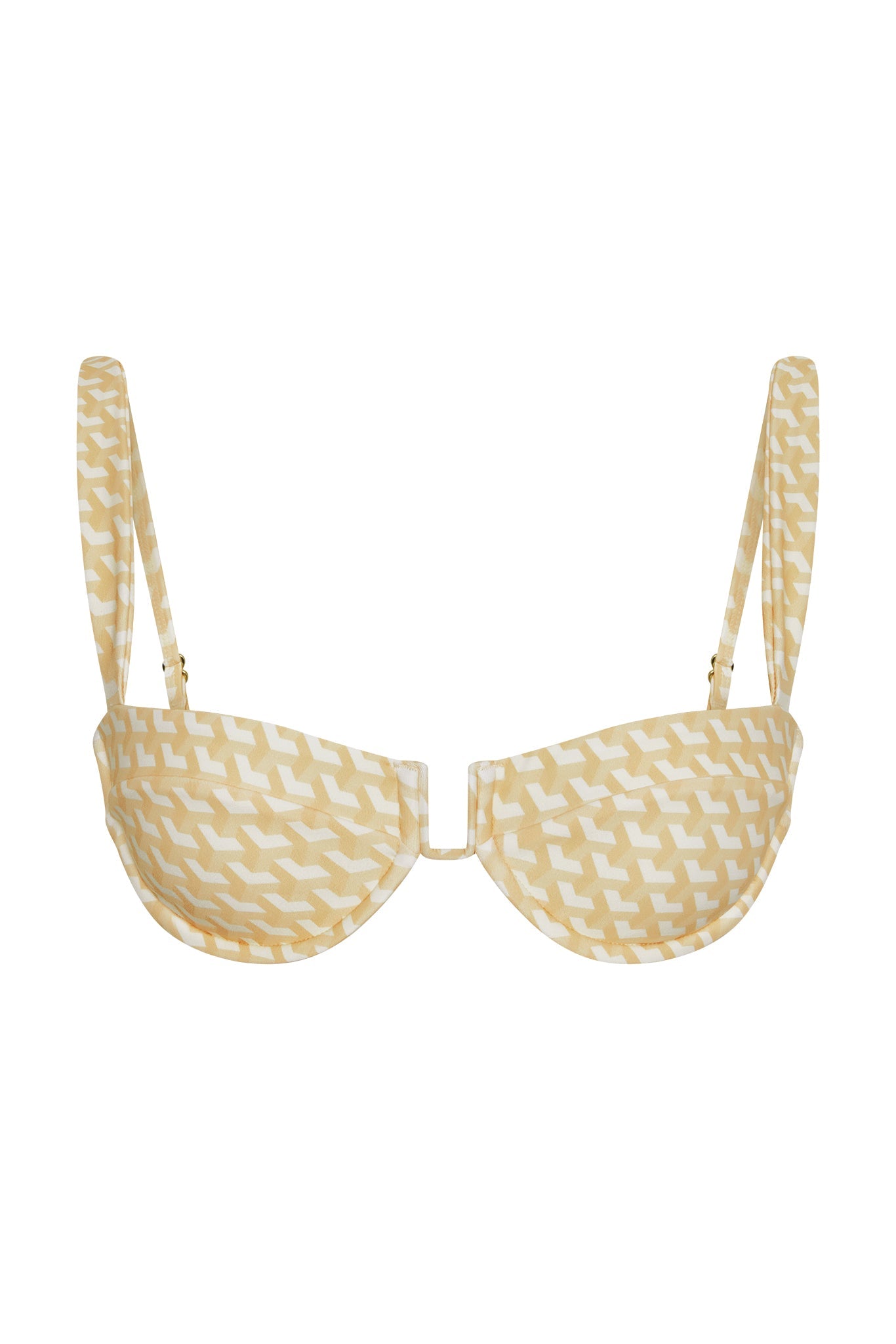 Monday Swimwear ALA ROJA TOP - IVORY GEO