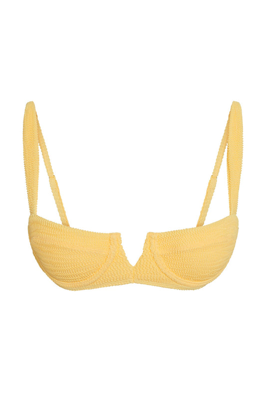 Monday Swimwear CLOVELLY TOP - HONEY CRINKLE