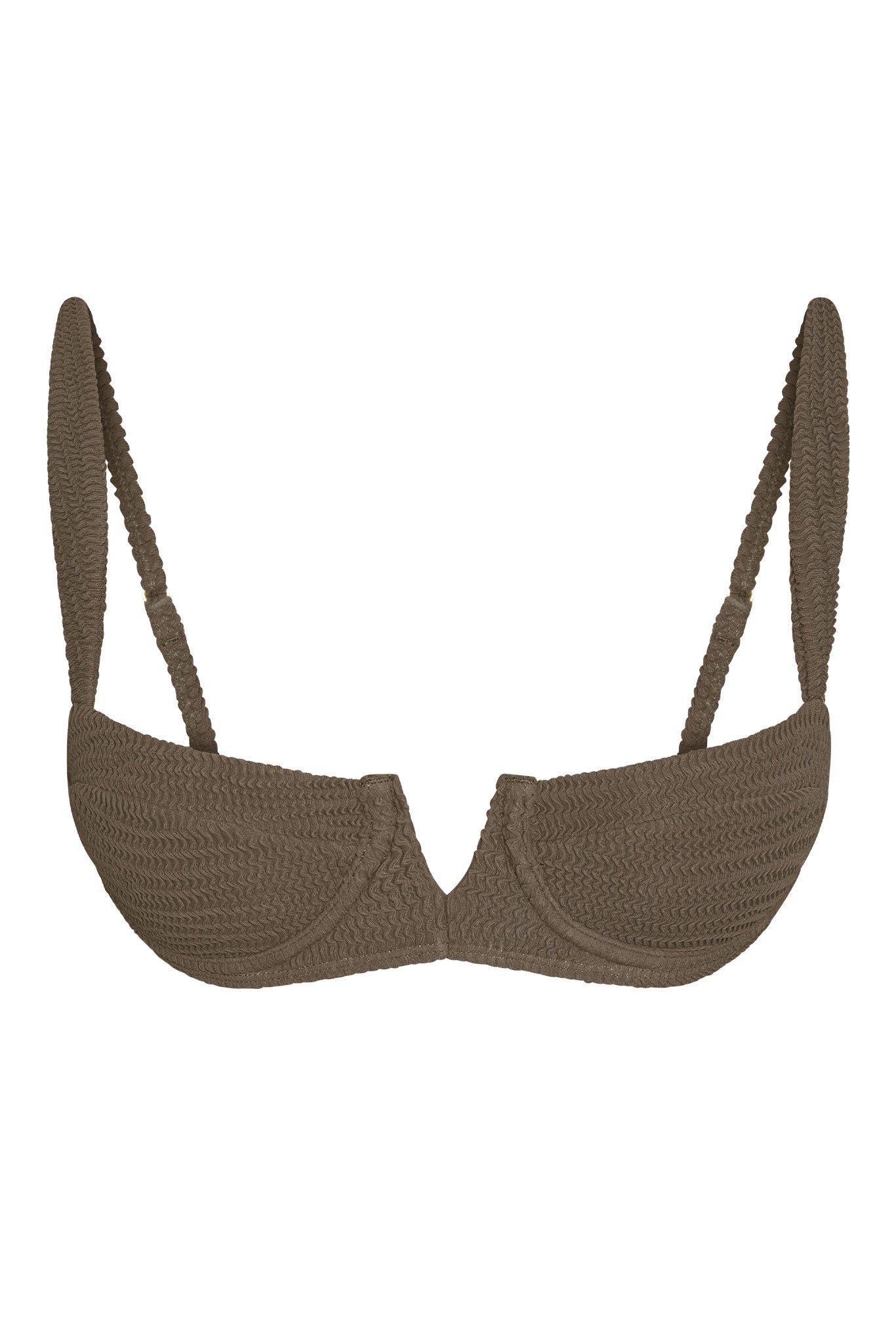 Monday Swimwear CLOVELLY TOP - STONE CRINKLE