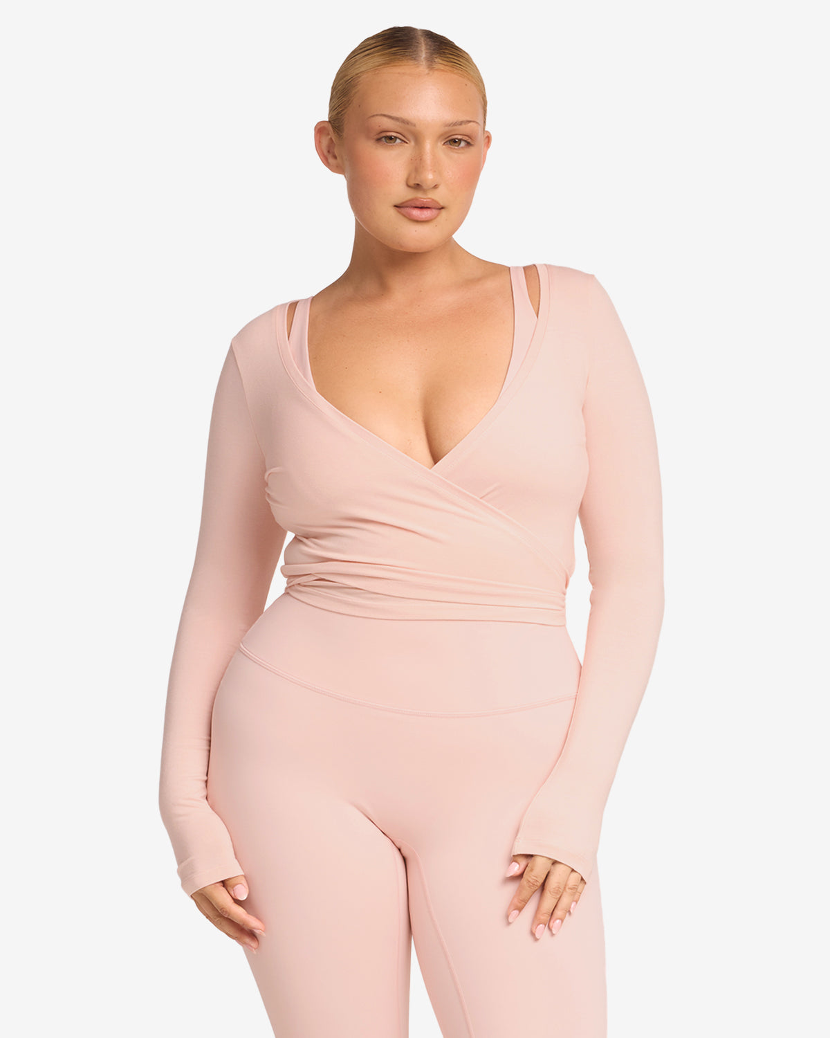 CSB Ballet Wrap Top Blush