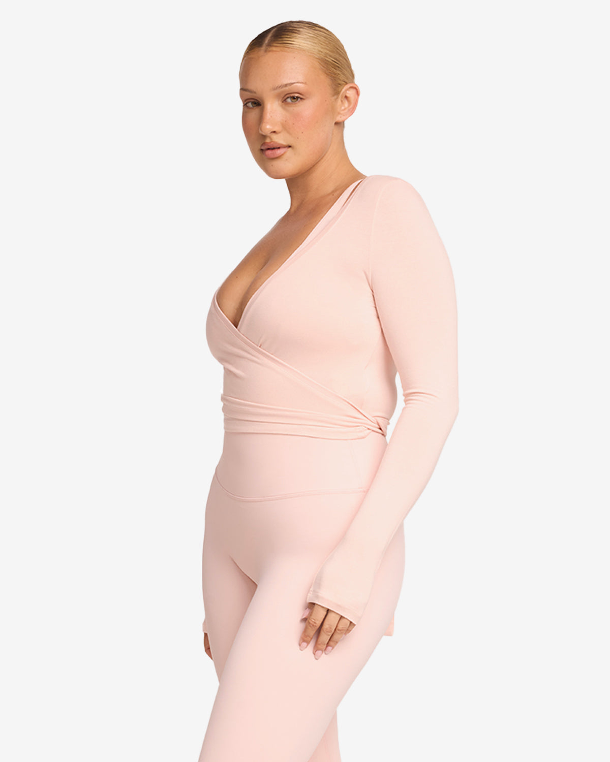 CSB Ballet Wrap Top Blush
