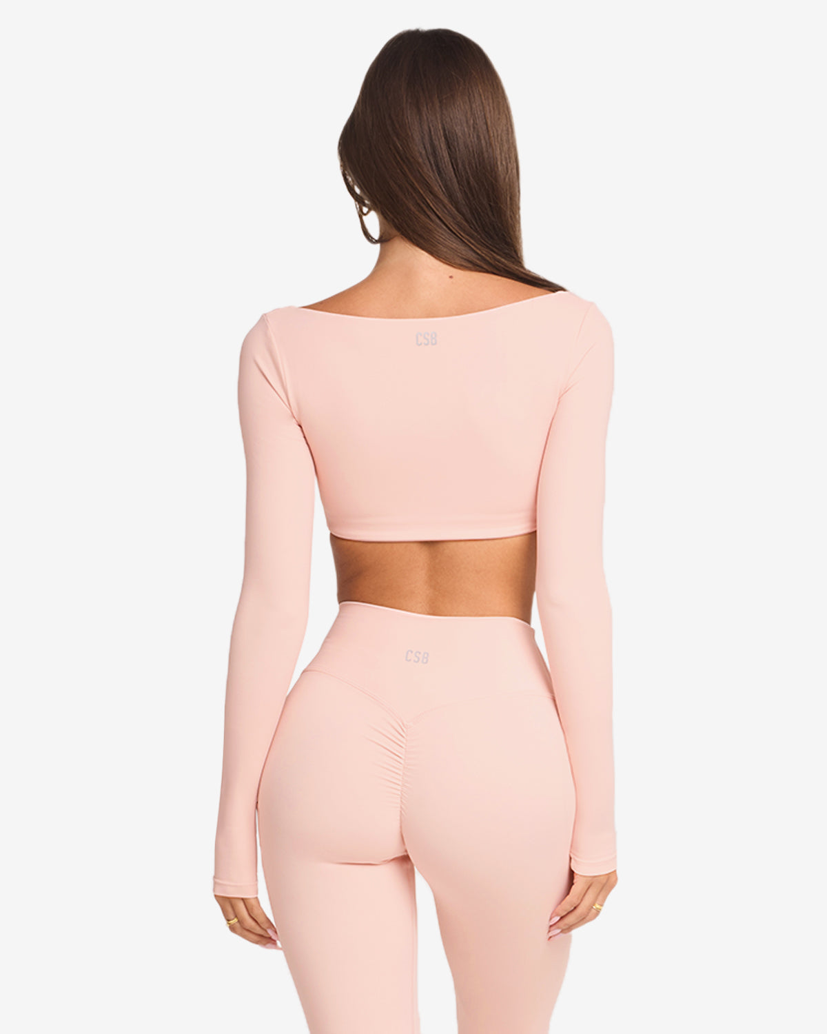 CSB Freedom Scoop Long Sleeve Crop Blush