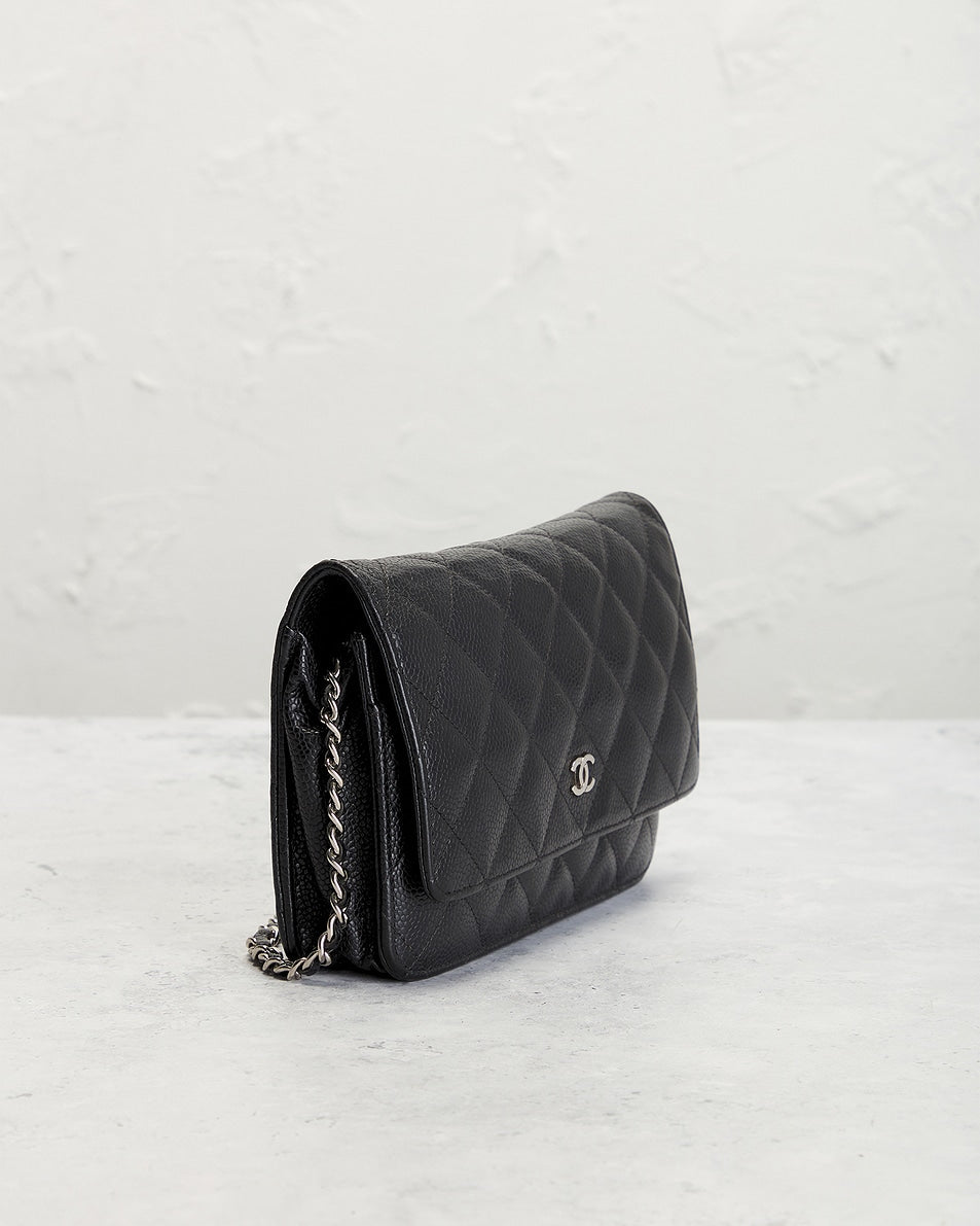 Chanel Caviar Wallet On Chain